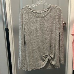 Green Envelope, Lightweight, long sleeve, grey shirt